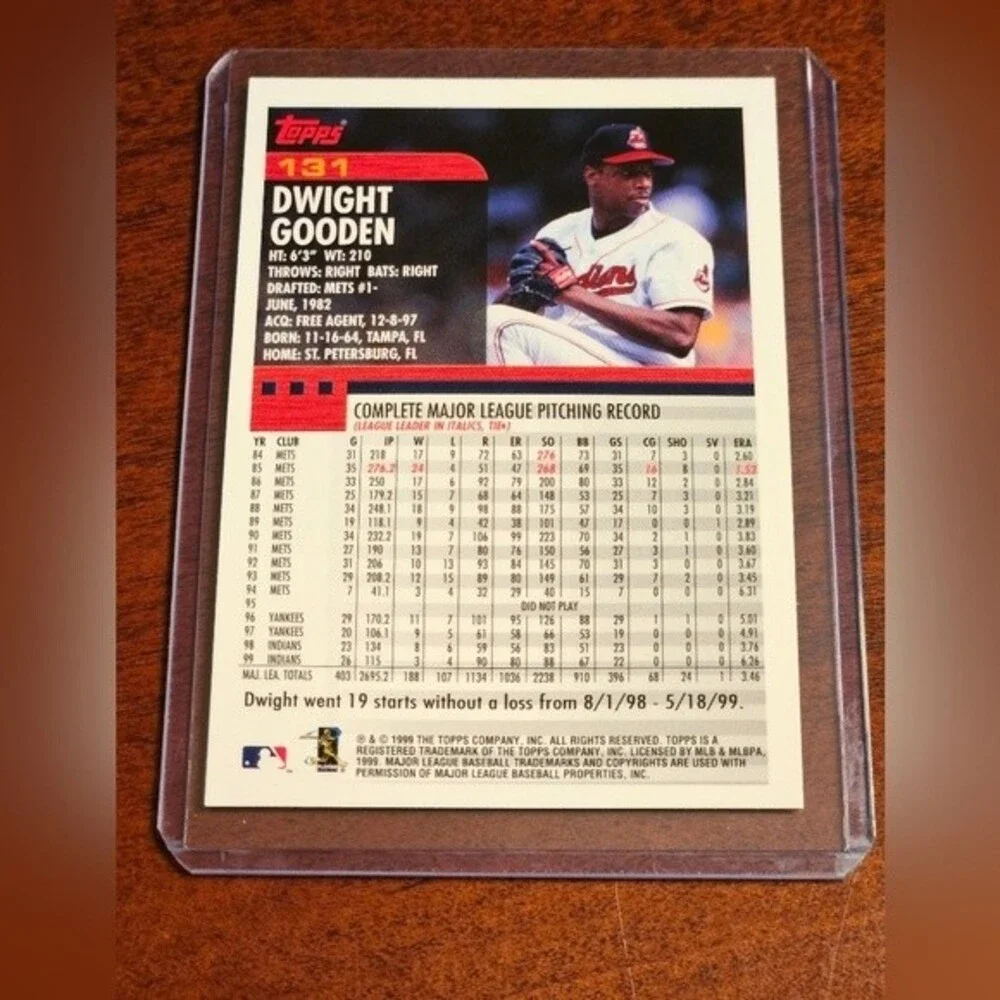 #131 Dwight Gooden MLB Collectible Card *MESSAGE ME TO MAKE A DEAL*